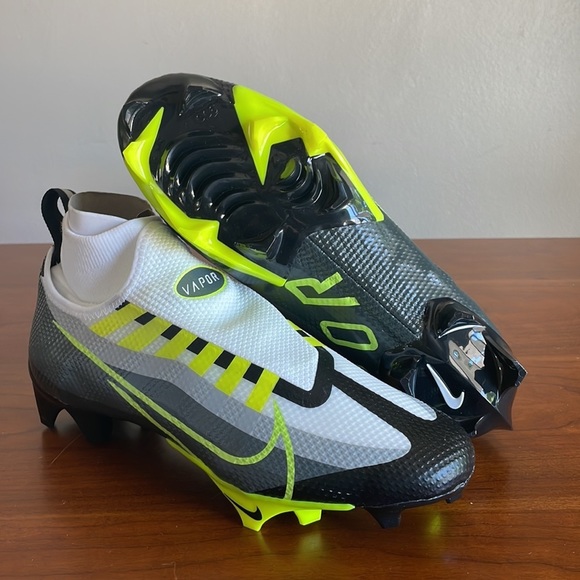 Men's Nike Vapor Edge Pro 360 Cleats Black Gray Volt White DQ3670-071 Size 7.5 - Picture 1 of 5